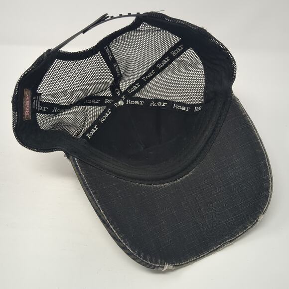 Roar Synasty Snapback Trucker Hat Multi One Size Adjustable Distressed Mesh Back - Picture 7 of 9